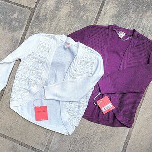 NWT Merona Bolero Sweaters, Set of Two, Size XS